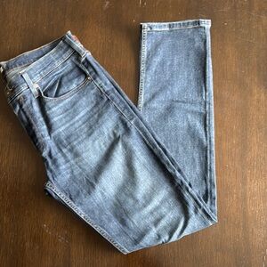 PAIGE Blue Straight Jeans Versatile Everyday Style
